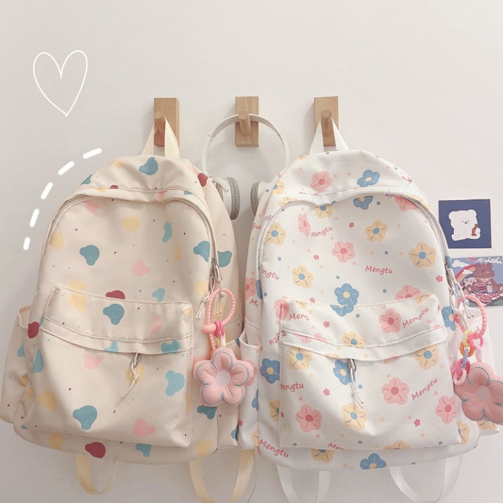 [STOK TERBATAS] Priscilla Backpack Tas Ransel Wanita Kekinian Korean Sekolah Kuliah Korea Lucu Baran