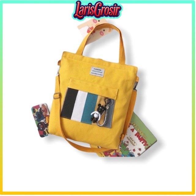 COD MAKASSAR   Tote Bag Wanita (Bisa Ransel Bisa Selempang) Tas Totebag Motif Makassar