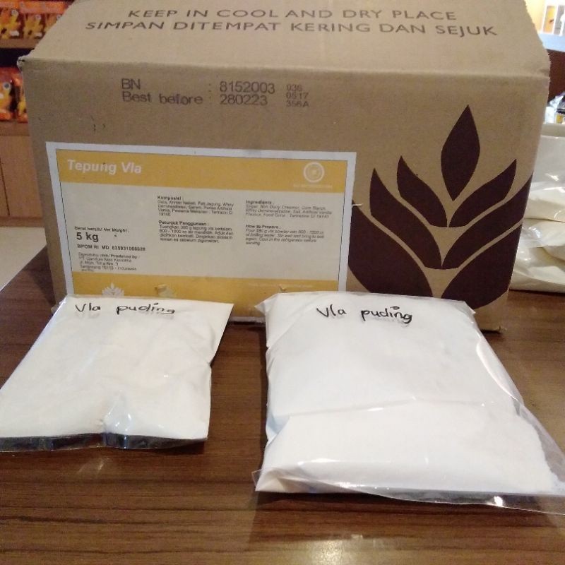 

Tepung Vla Pudding Repack / Vla puding instan Repack 200 gram 400 gram.