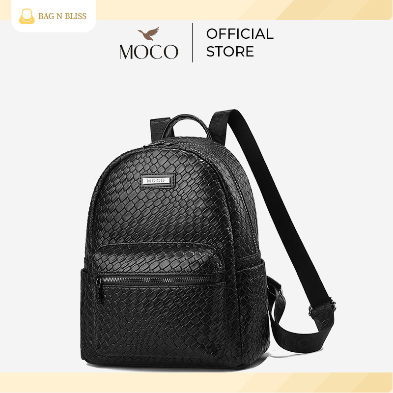 Crovia Bag - MOCO Fashion Tas Ransel Wanita Kulit Backpack Kuliah Sekolah Unisex Croco 8802-10