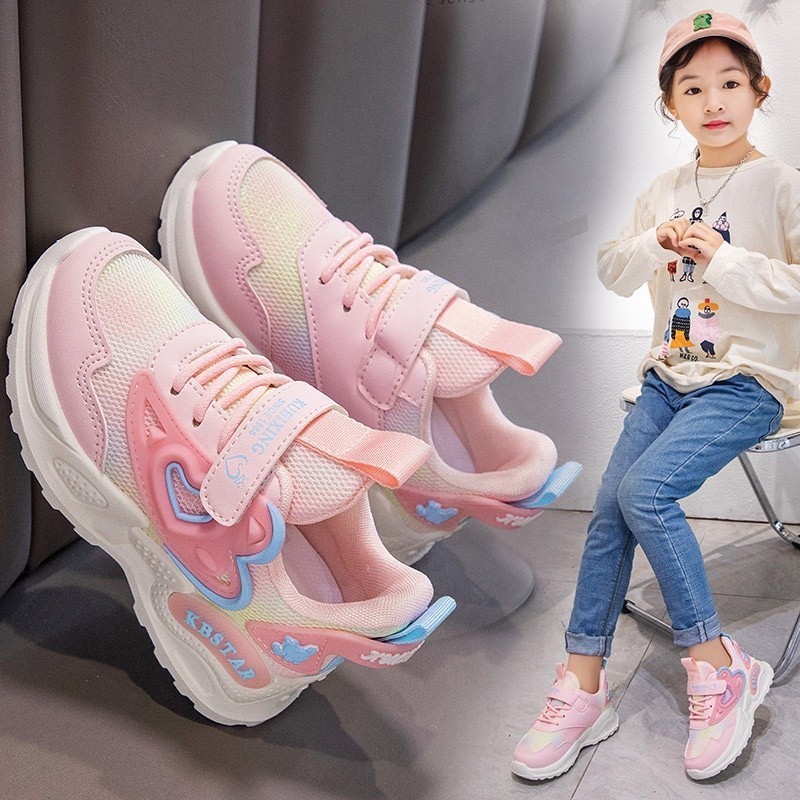 Sepatu Sneakers Anak Cewek Trendy Terbaru Motif Butterfly LV0638