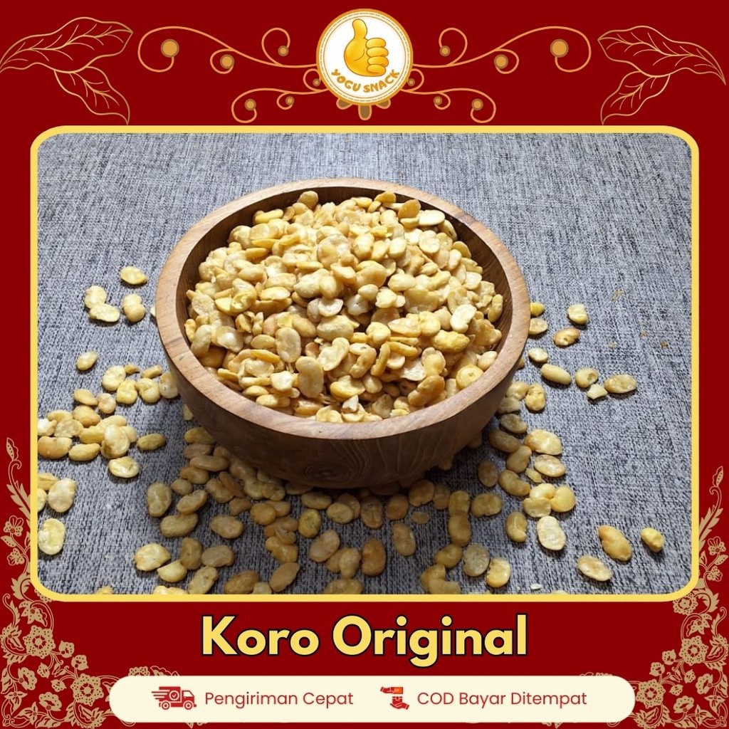 

kacang koro original kupas gurih asin