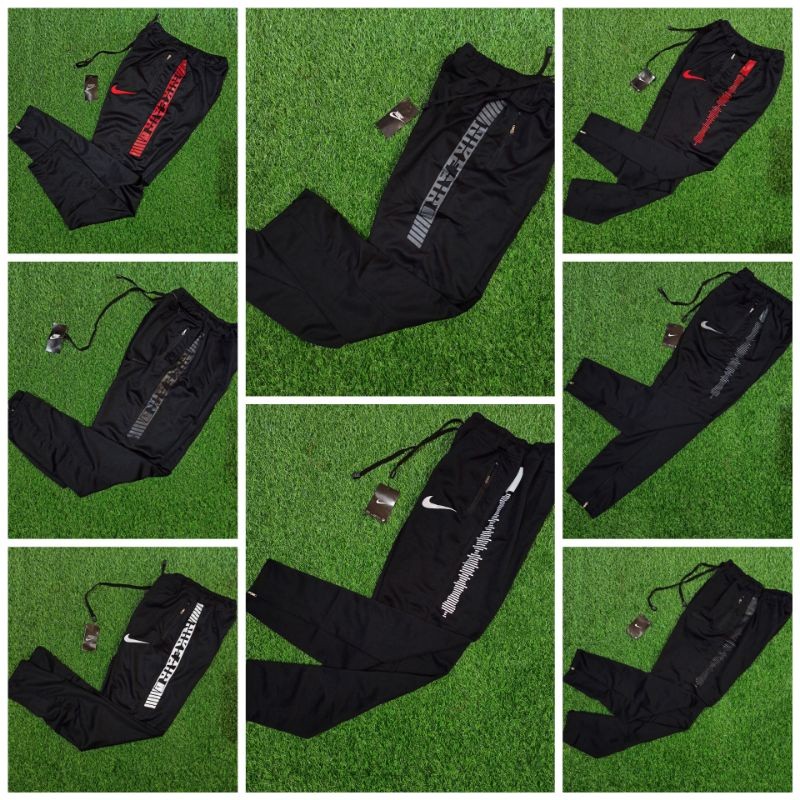 Trackpants Nike Sweatpants Jogger Celana Joger Pants Training Panjang hitam Pria Wanita Trackpants N
