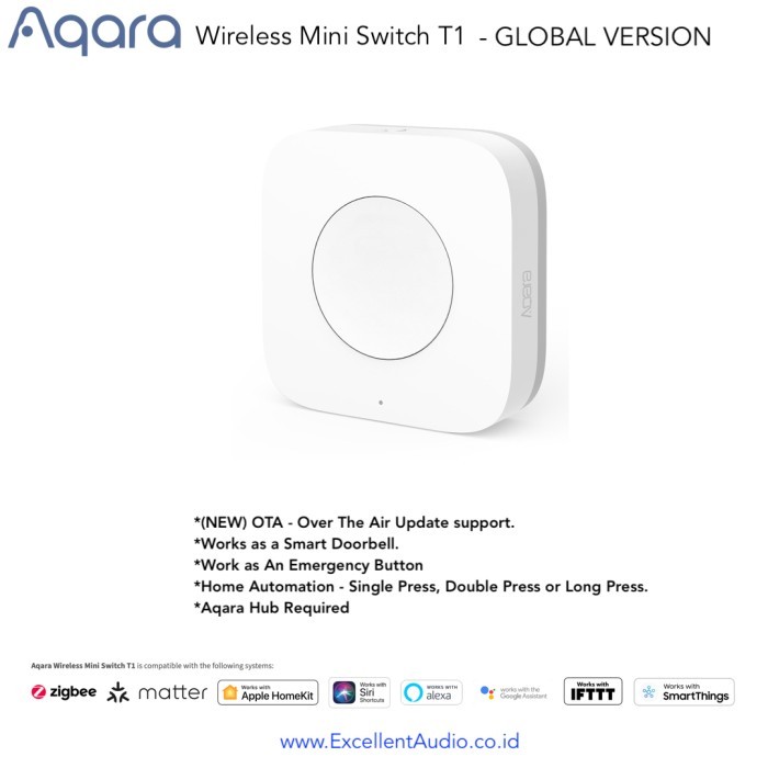 Aqara mini switch T1 Aqara Wireless mini switch T1