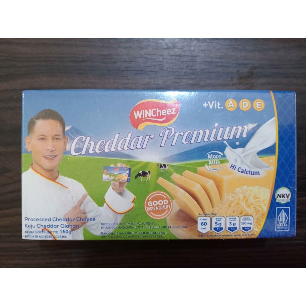 

Keju Wincheez Cheddar Premium 160gr