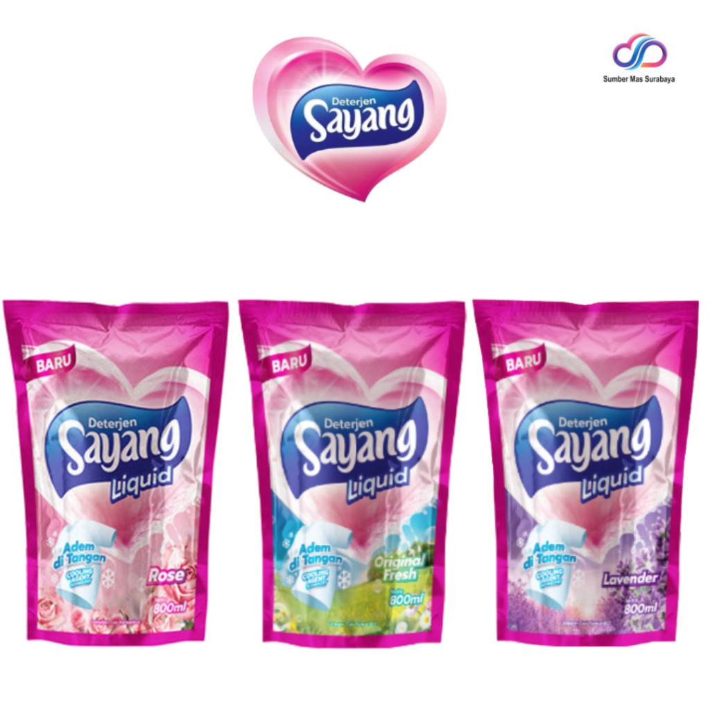Sayang Liquid Deterjen Cair 800 ml Detergen Cair Sayang800ml Sayang Deterjen Cair 800ml Sayang Hijab