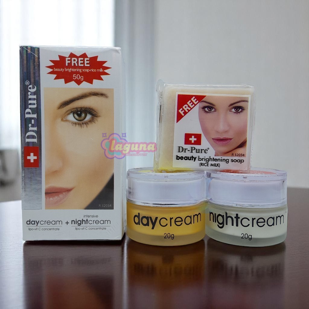 DR PURE SET 3IN1 WHITENING BPOM TERBARU PAKET KRIM DR PURE ORIGINAL