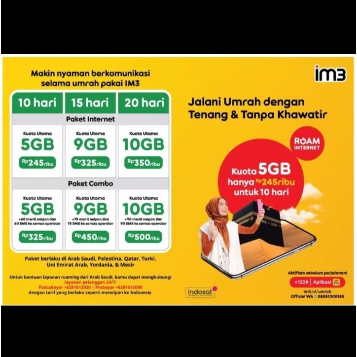 Paket Kuota Internet Haji dan Umroh Indosat