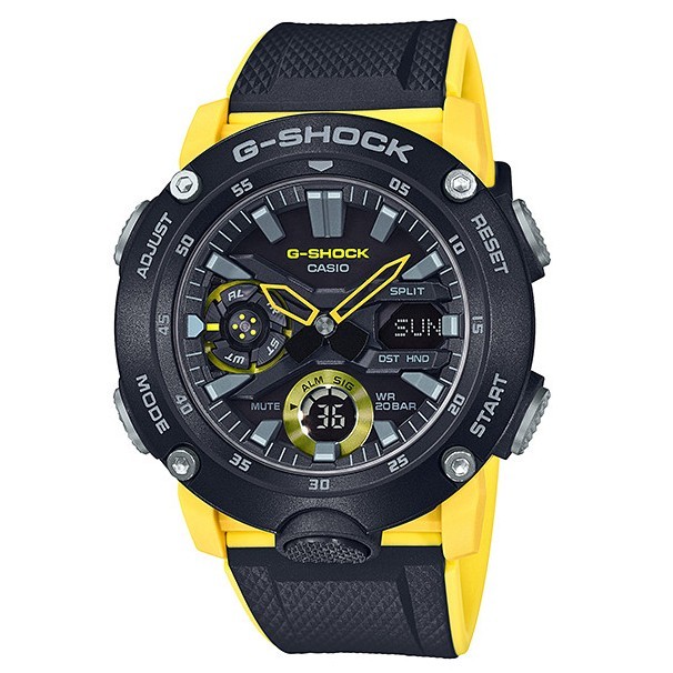 Promo Original Casio G-Shock GA-2000-1A9DR - Jam Tangan Pria - Kuning Garansi Resmi 2 Tahun