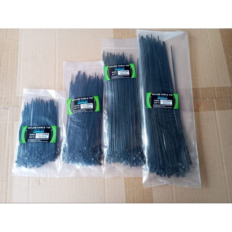 

Kabel Ties Tali Sigma Hitam 250mm 200mm 150mm 100mm isi 100 pcs