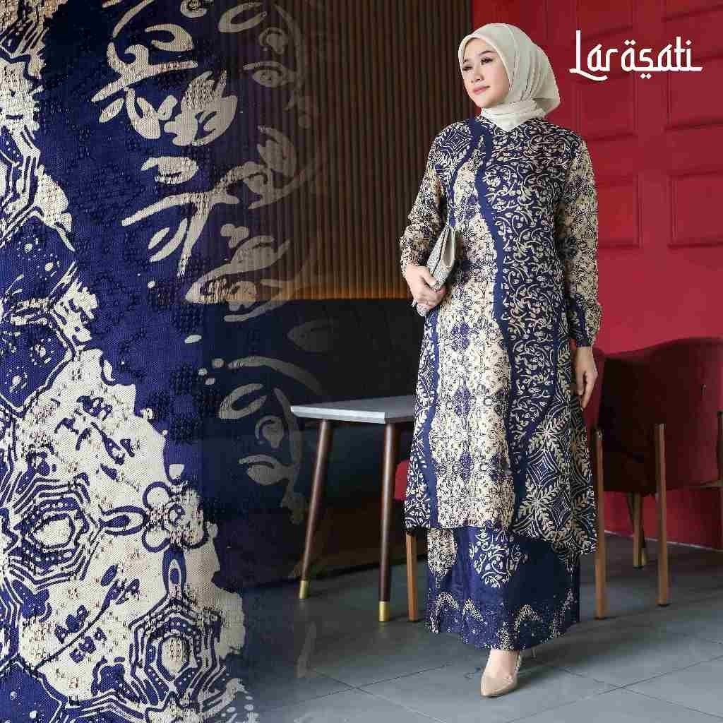 Wtc - AMANILLA - Set Tunik Batik Dobby Sutra Viscose - Larasati