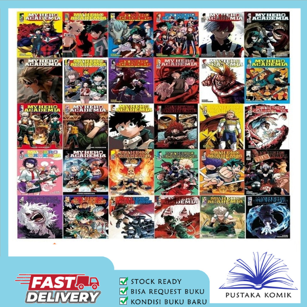 Komik My Hero Academia Full Set (36 book series) English