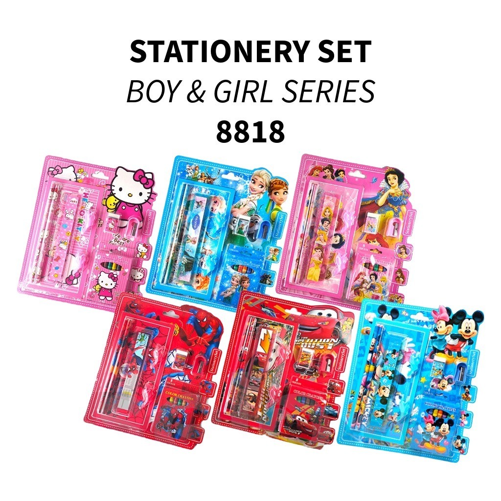 

Stationery set / Alat Tulis set / Paket alat tulis / Stationery set fancy 8818