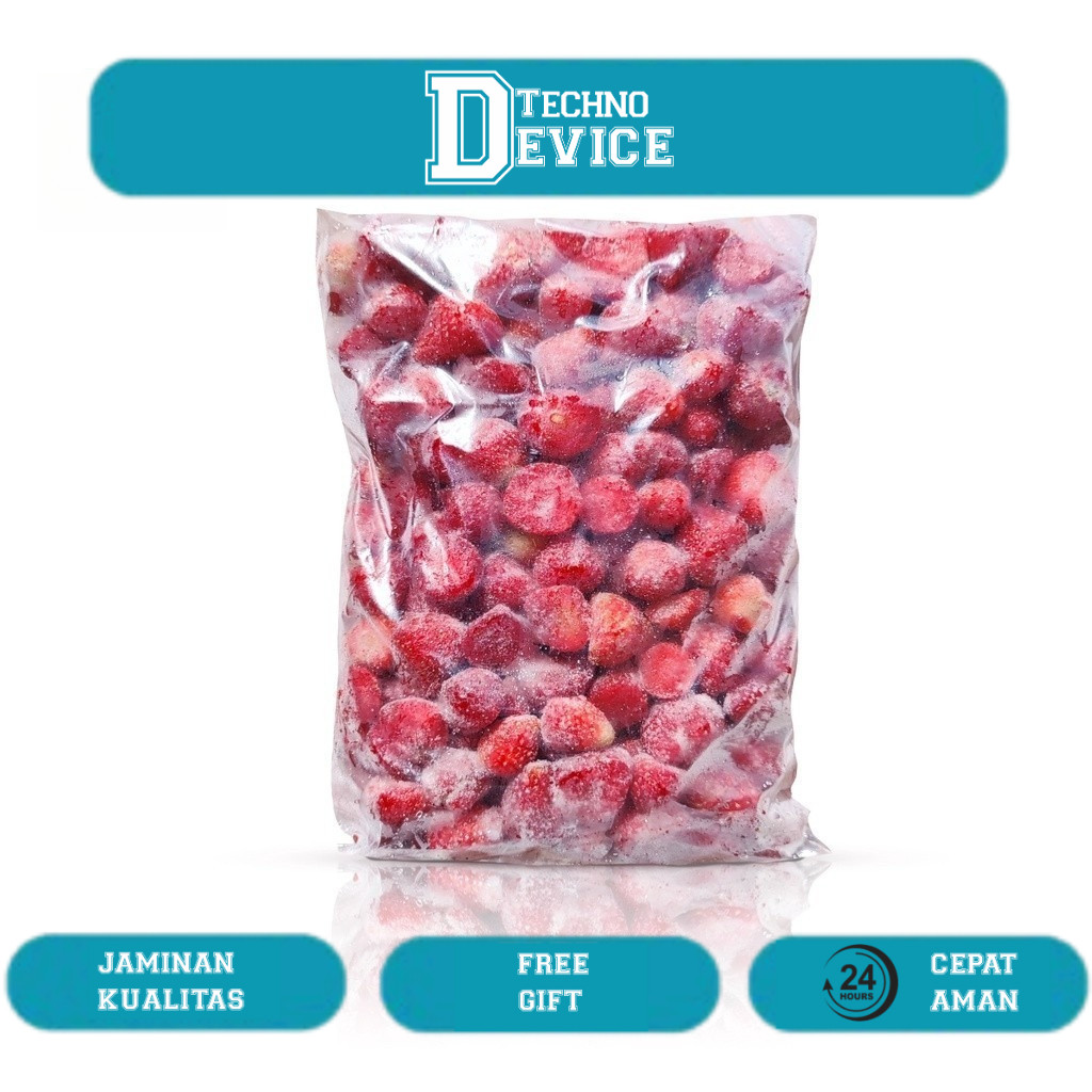 

Strawberry Curah Frozen 1kg, Buah Beku - Brothermeatshop