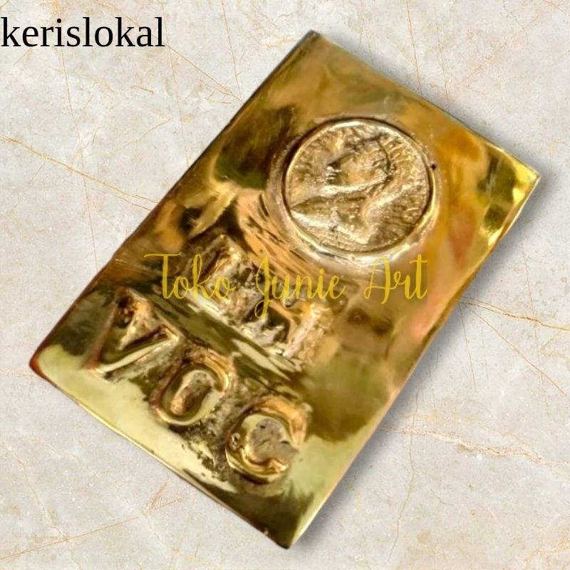 Replika Emas Voc Emas Batangan Emas Lm Mirip Asli Bahan Kuningan Asli / harta karun KL17