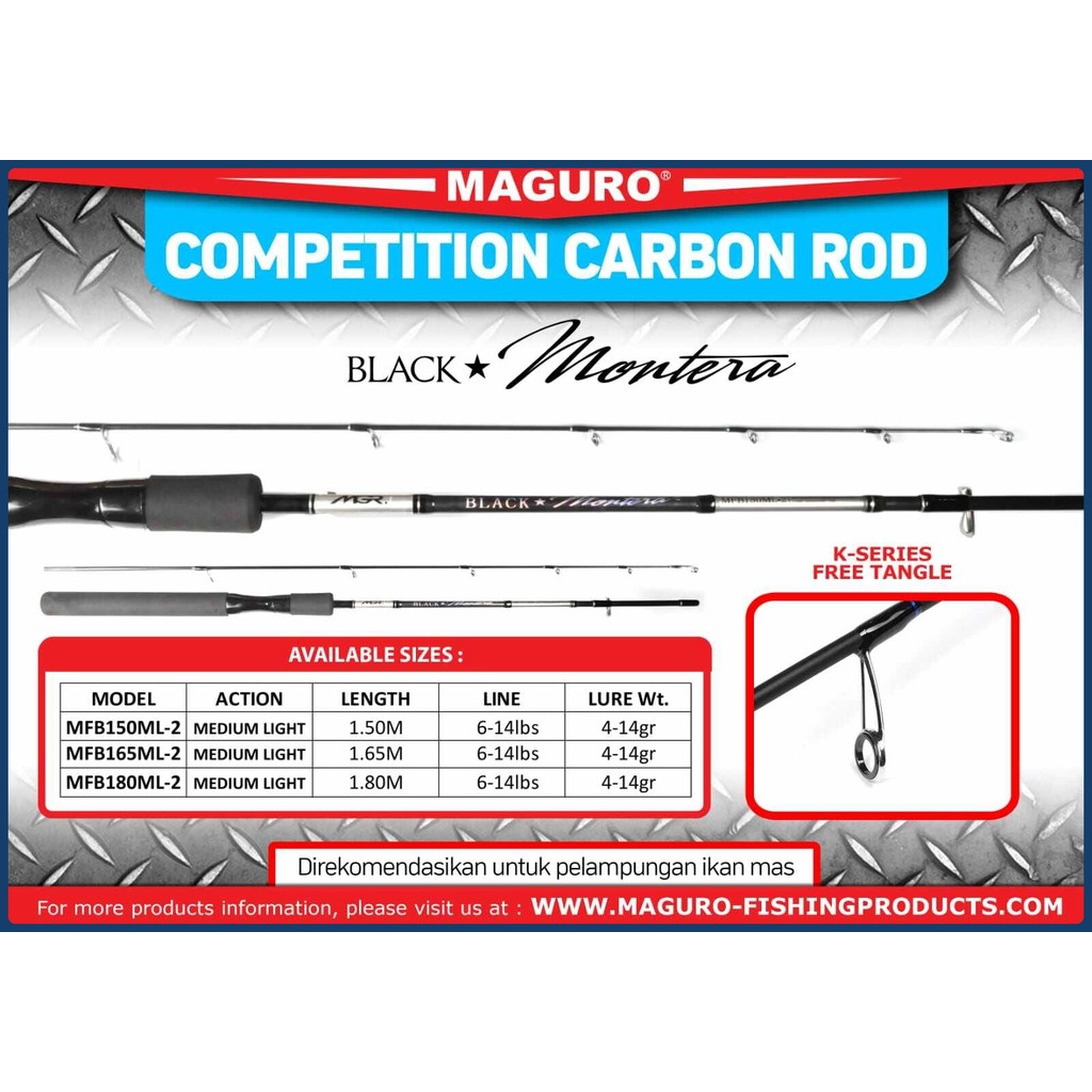 JORAN PANCING Maguro Black Montera 150cm 165cm 180cm
