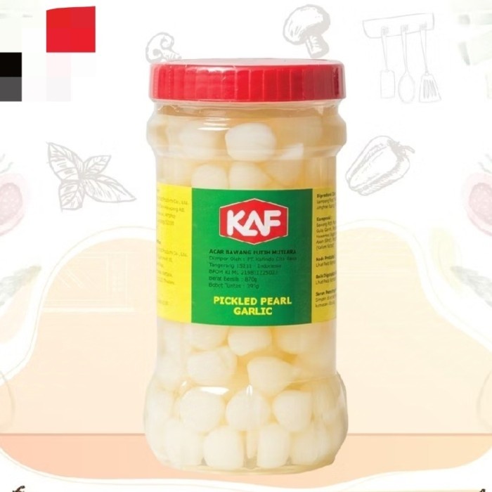 

kaf pickled pearl garlic tunggal 280gr
