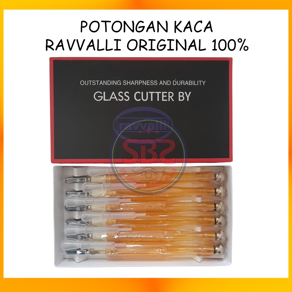 RAVVALLI Pemotong Kaca Ravvalli Original Asli Alat Pemotong Kaca Original Murah Glass Cutter Pisau K
