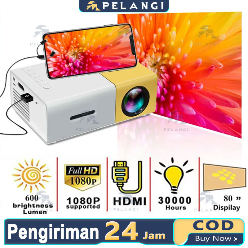 Proyektor mini YG300 Portable Led mini Proyektor hp mini Home Theater HDMI mini Proyektor Proyektor