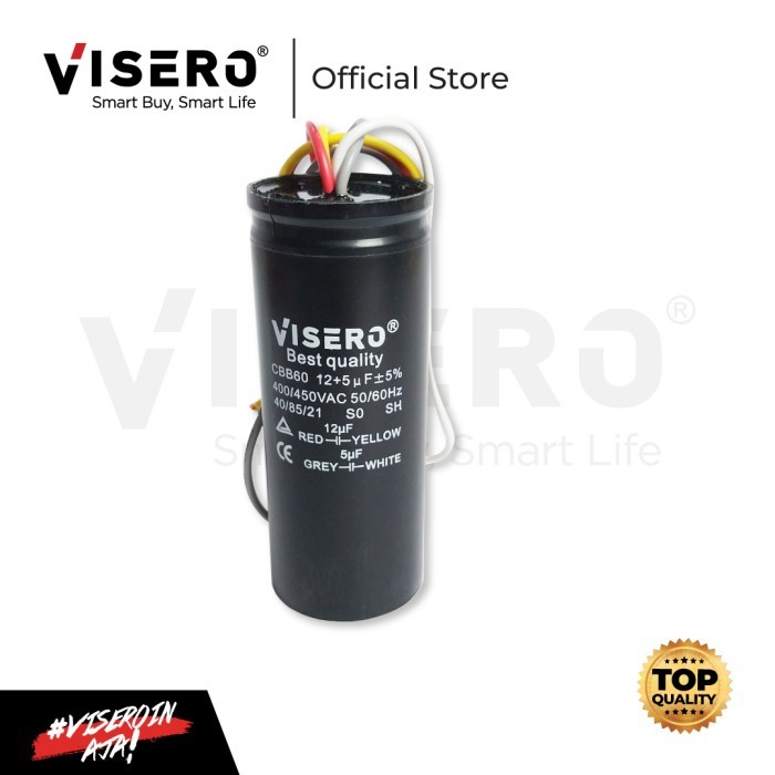 Capacitor/Kapasitor Mesin Cuci 450V5+12 Visero