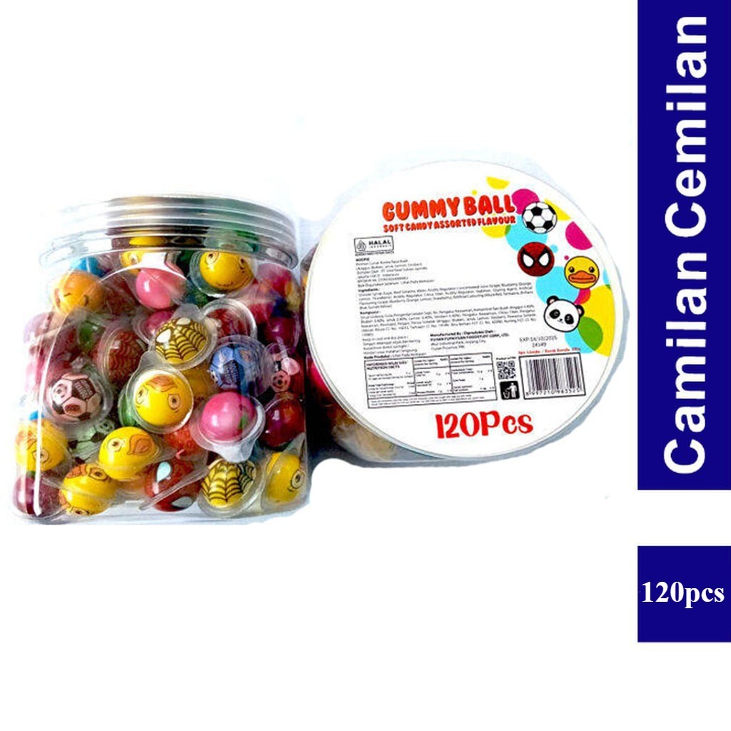 

Permen Bola Lunak Jelly Toples isi 120 pcs