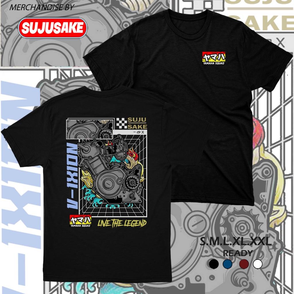 Baju Kaos Atasan Mesin Motor Yamaha Vixion Old New Pria Rider Distro Original Murah Keren Model Terb