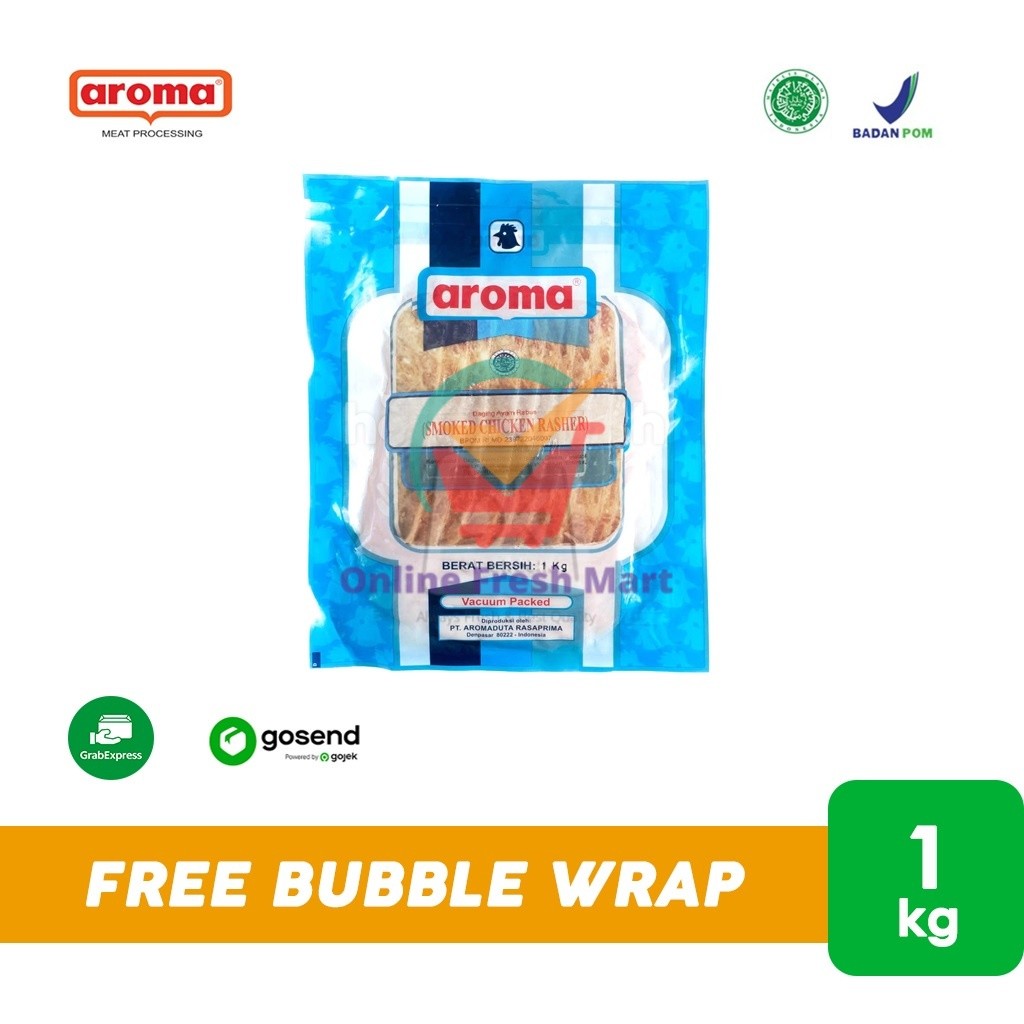

Aroma Smoked Chicken Rasher (1 Kg) KHUSUS INSTANT - Online Fresh Mart Denpasar