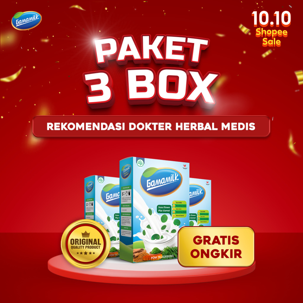 

(3 Box) SUSU ETAWA GAMAMILK - Solusi Masalah Tulang, Nyeri Sendi, Asam Urat dan Rematik