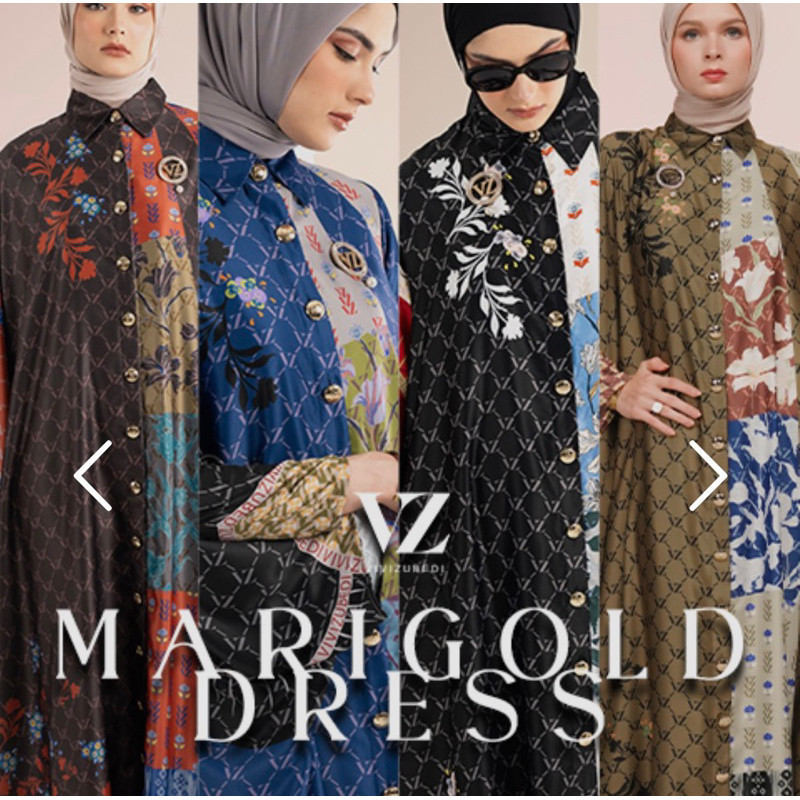 VZ Marigold Dress Kaftan Silk Original by VIVI ZUBEDI