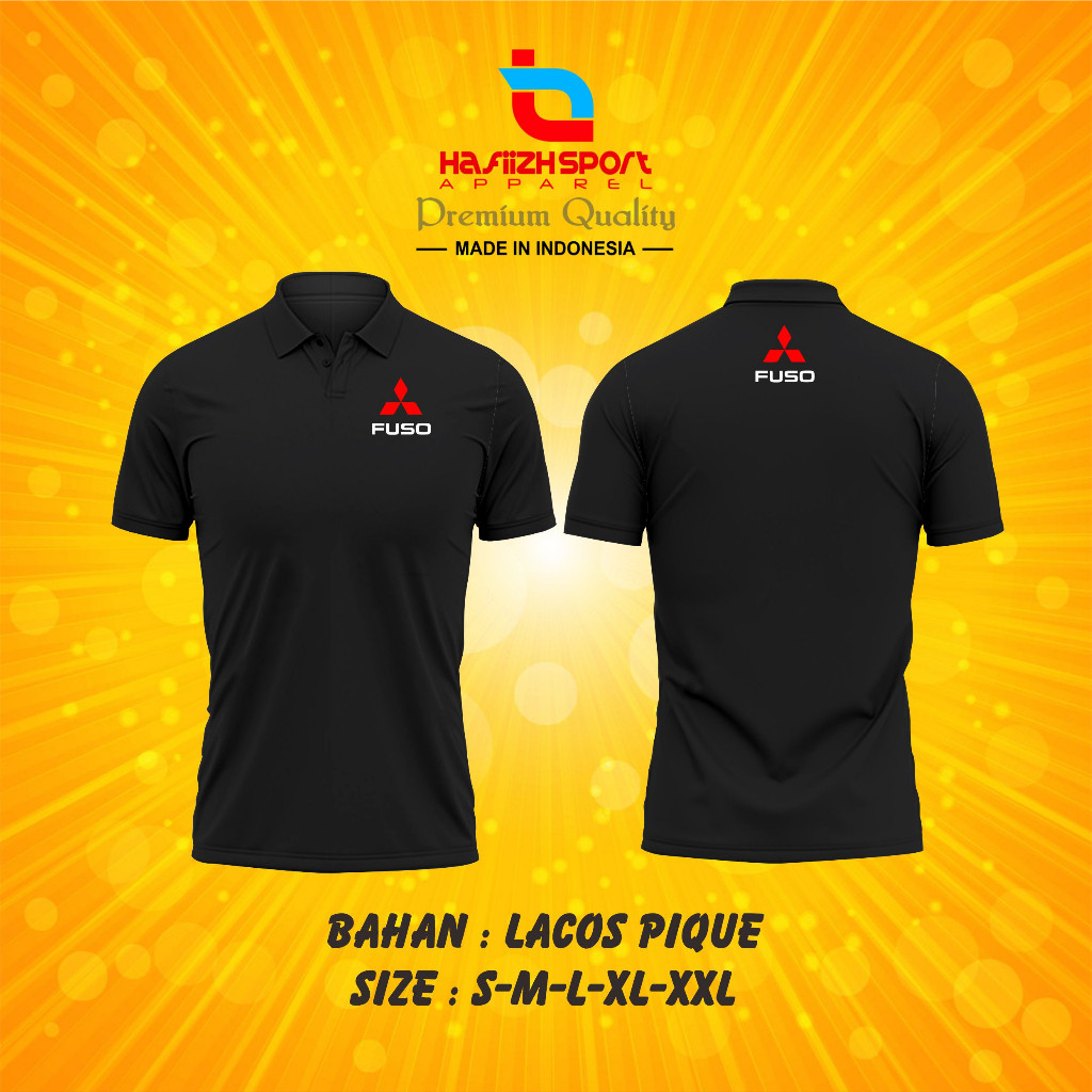 KAOS POLO KERAH MITSUBISHI FUSO / POLO MITSUBISHI LOGO PREMIUM