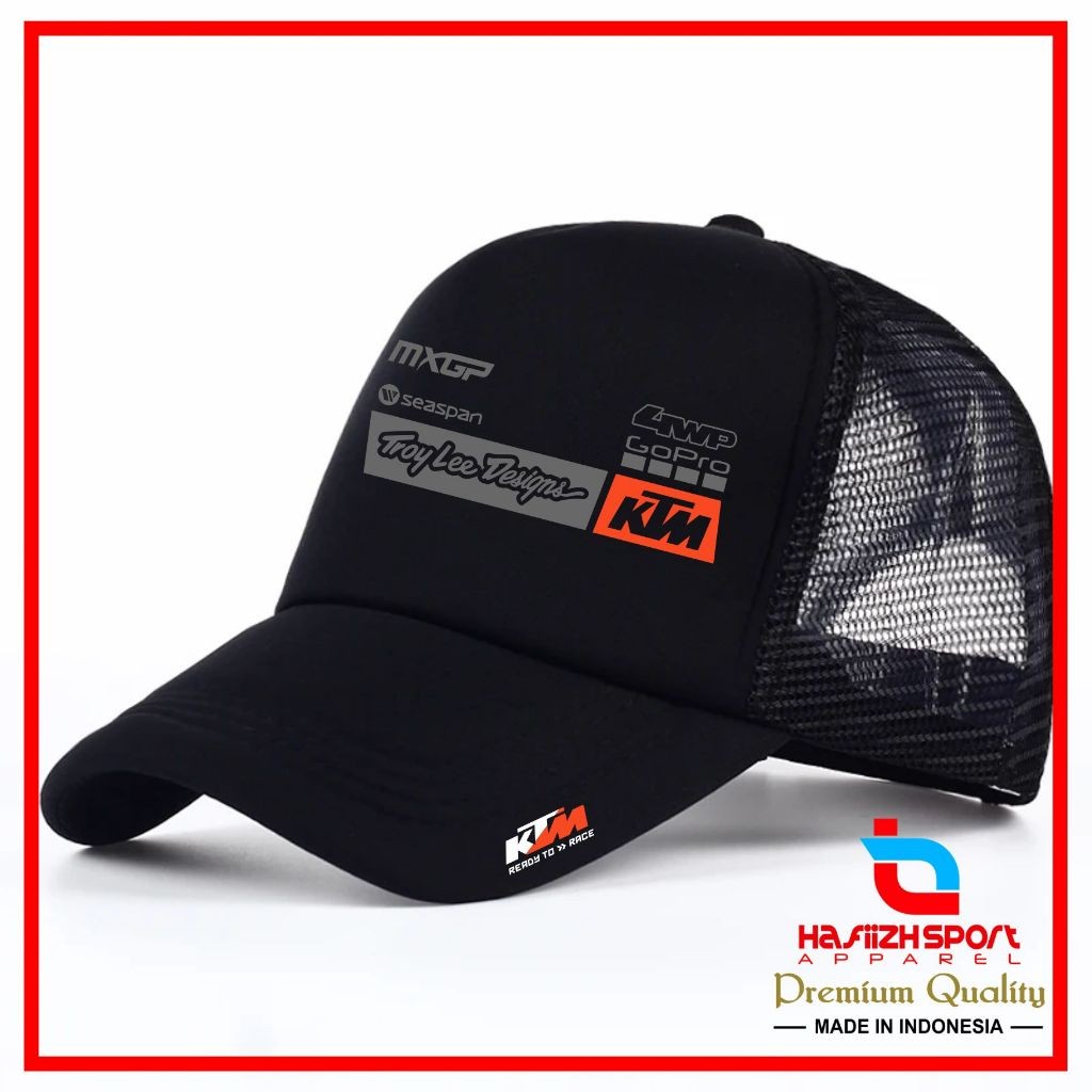 TOPI JARING GOPRO KTM / TOPI TRUCKER KTM MURAH