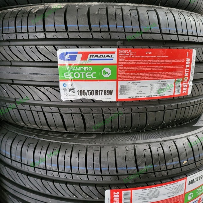 Ban GT Radial Ecotec 205/50 R17 (Ban Veloz)