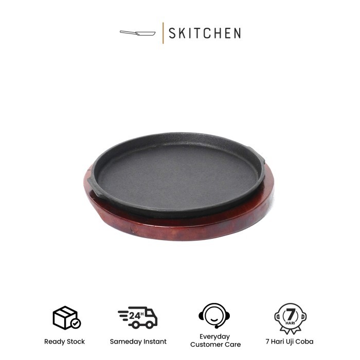 Hamburg Hotplate by SKITCHEN/ cast iron besi cor seperti pepper lunch