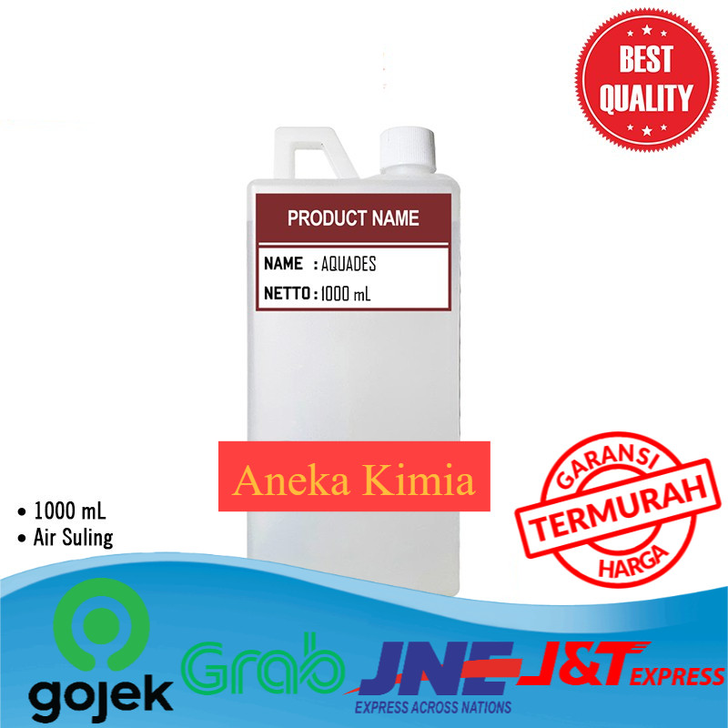 Aquadest / Akuades / Aquades / Air Suling / Air Aki Radiator - 1 Liter