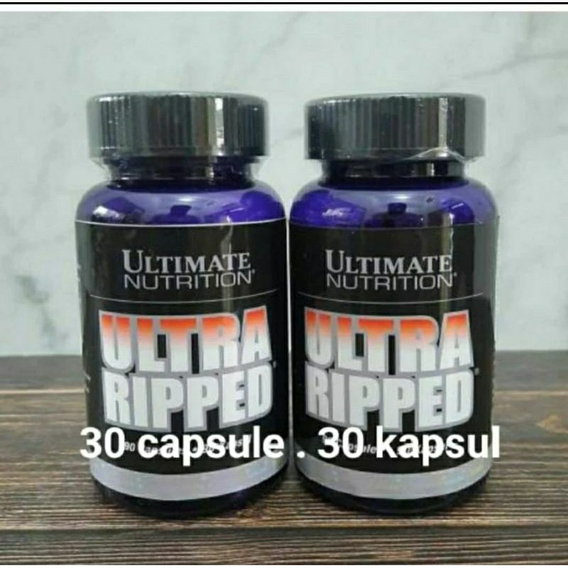 Ultra Ripped Asli Original Fat Burner Isi 30 kapsul Ultimate Nutrition