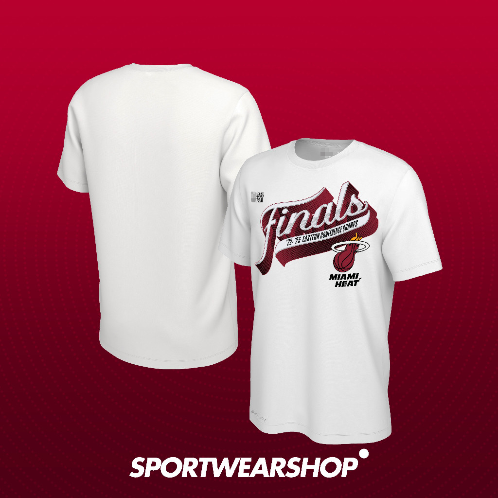 Baju Basket Pria Wanita NBA T shirt basket Kaos NBA 2023 Finals And Eastern Conference Champions Mia