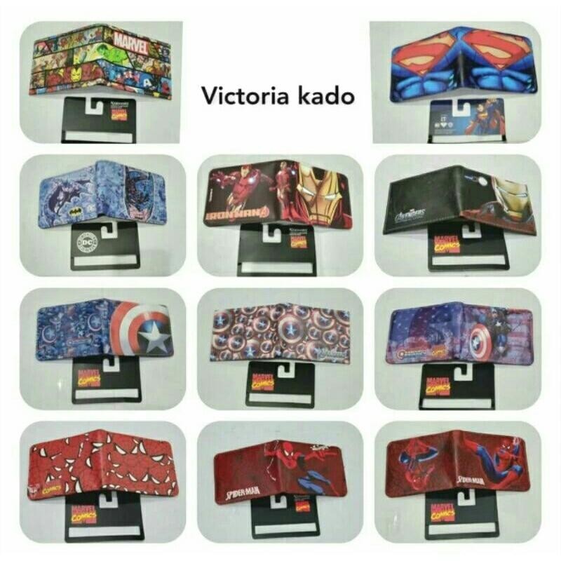 Buat anak Dompet Lipat Anak Remaja Dewasa Laki-laki Karakter superhero import