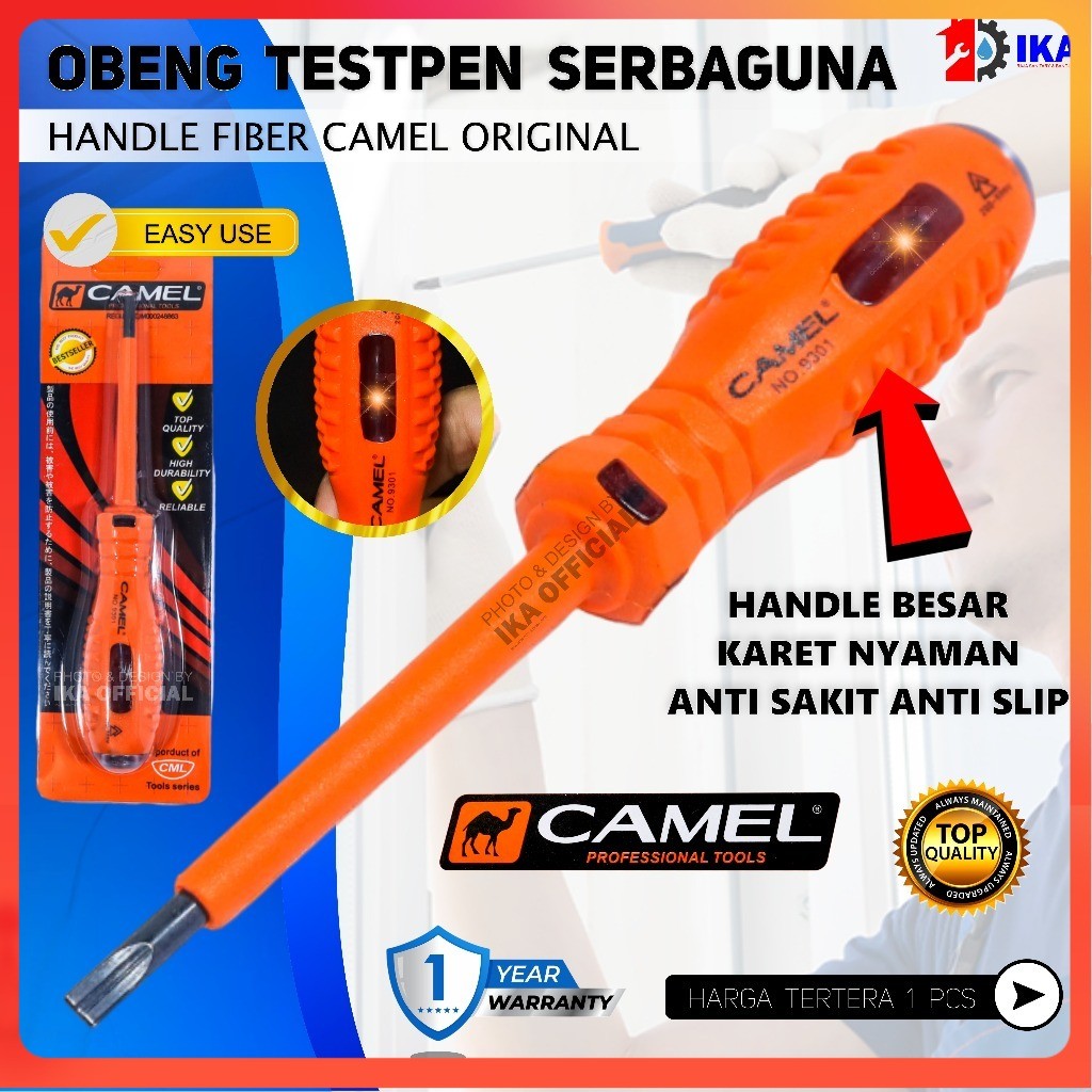 Tespen Listrik CAMEL / Obeng Tespen CAMEL Obeng Tespen listrik / tespen Camel Obeng Tespen listrik j