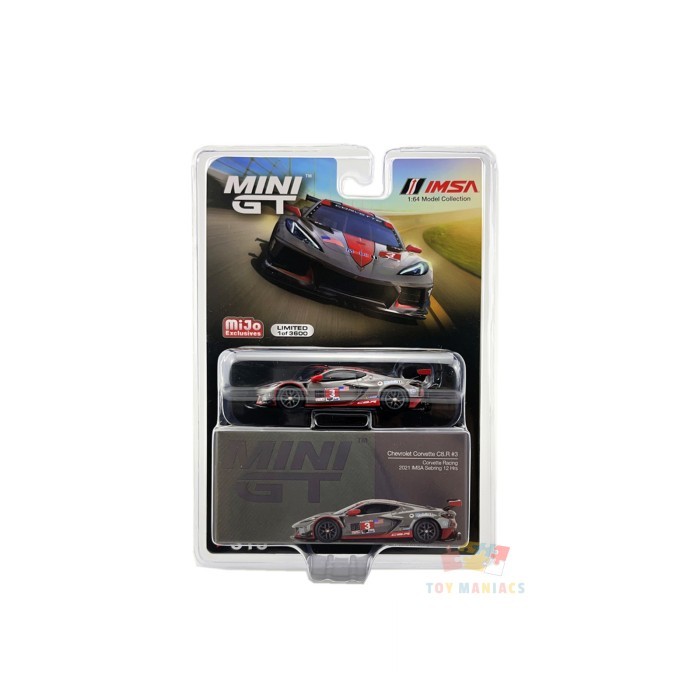 Mini GT Mijo Exclusive Chevy Corvette C8R #3 2021 IMSA Sebring 12H