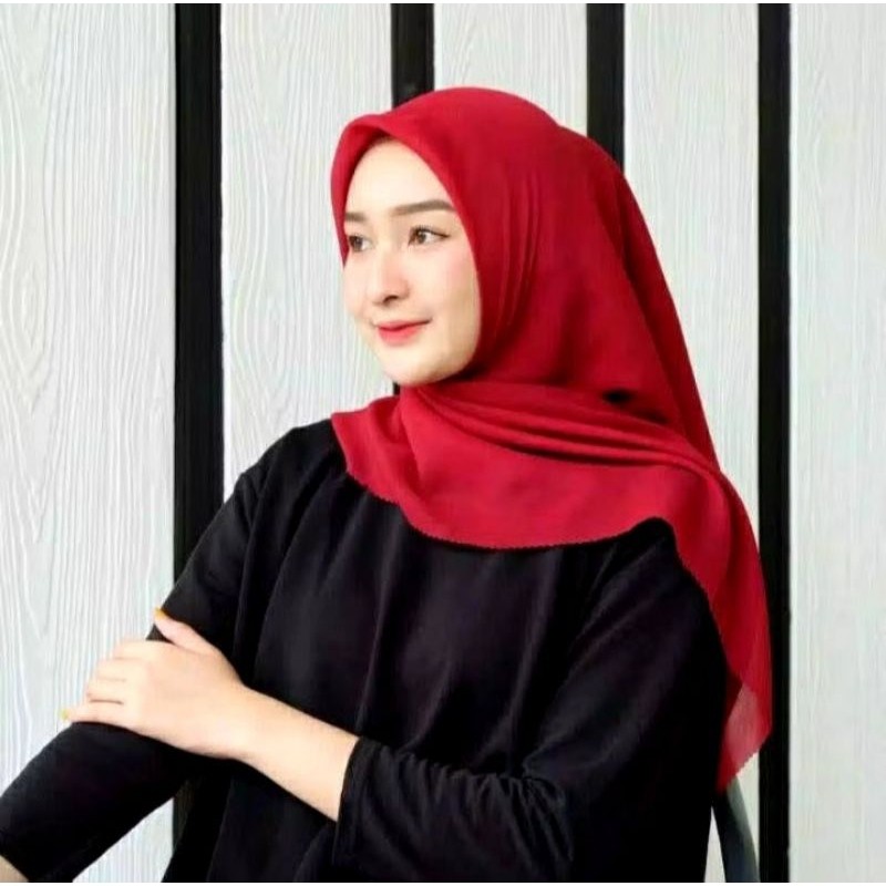 HIJAB seragaman merah bendera merah cabe/merah cabe/seragaman merah bendera polos