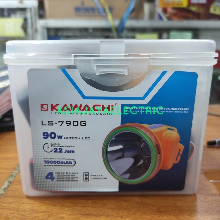 HEADLAMP SENTER KEPALA SELAM DIVING KAWACHI LS790G 90W DIVE 90 WATT