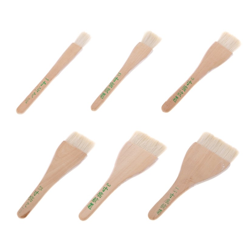 

Goat Hair Paint Brush Flat Hake Brushes Hake Paint Brush Artist Painting for Professional Artist DIY Handmade Creation