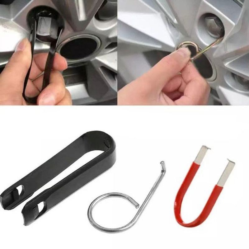 

3/1pcs Alloy Wheel Bolt Nut Caps Covers Puller Remover Tool Mini Tweezers Wheel Repairing Tool For Audi Volkswagen Portable
