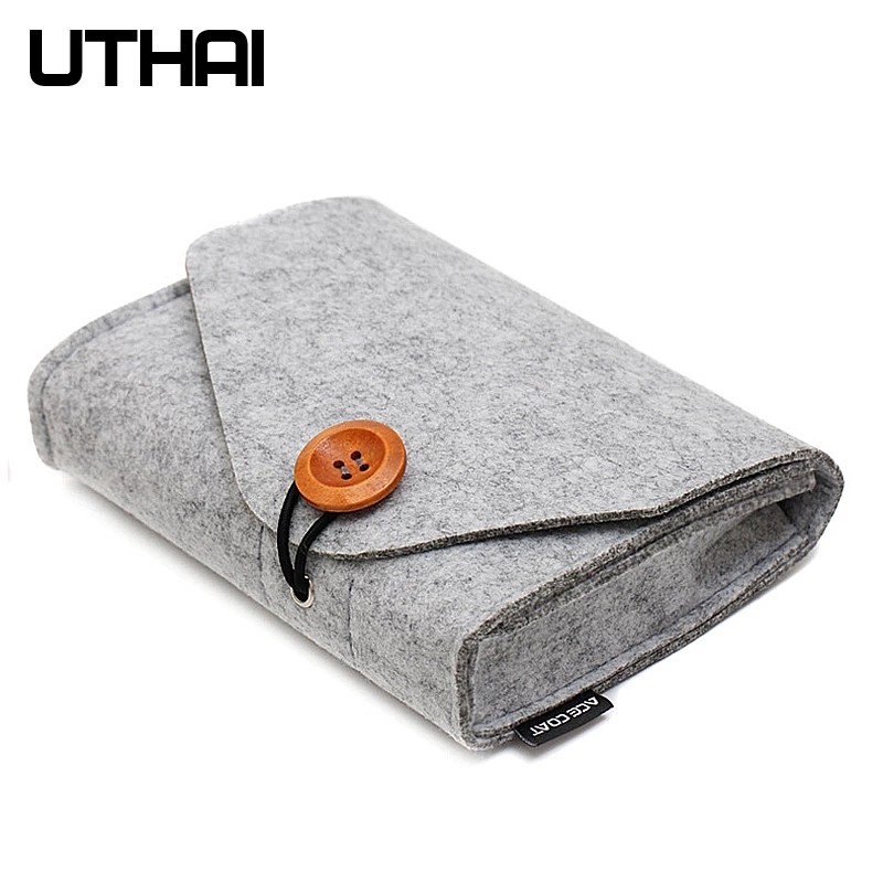 

UTHAI T29 Portable 2.5'HDD Case Storage Bag For Macbook Charger Mouse Mobile Power Bank Earphone Digital Accessories Protect Bag