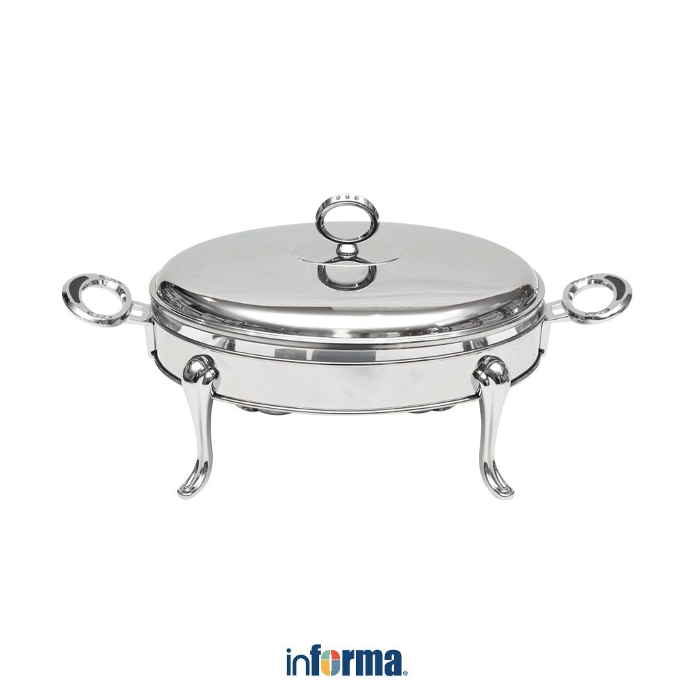 Informa Appetite 2.4 ltr Penghangat Makanan Ellipse Chinese Food Warmer Wadah Saji Dengan Penghangat