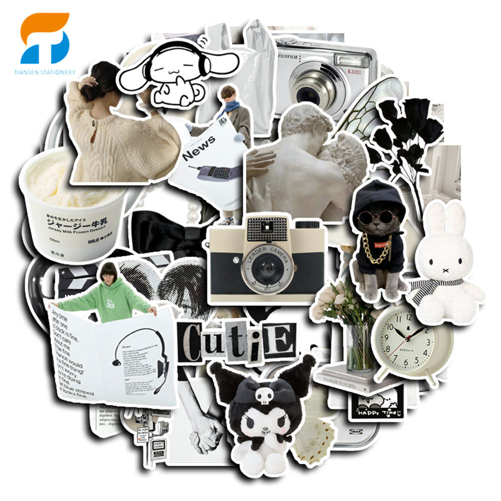 

50pcs stiker Inspiratif Keren Kreatif DIY untuk Komputer, Washi, Scrapbooking, Laptop, Alat Tulis, Seni, dan Kerajinan.