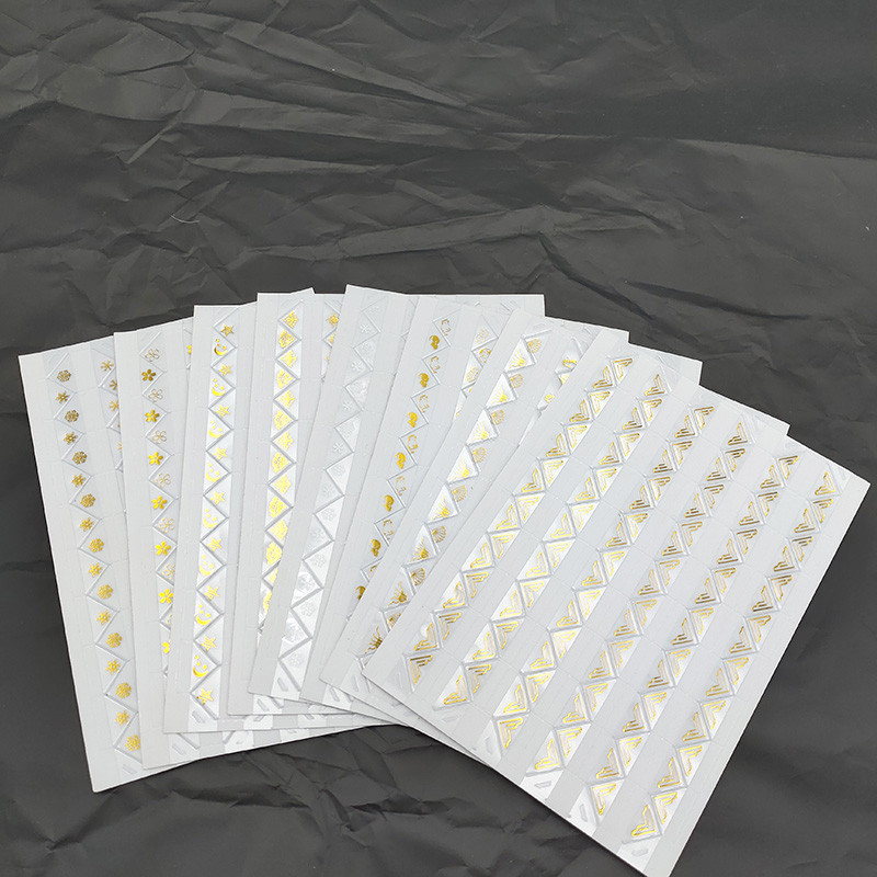 

New 8 Sheets Paper Corner Stickers PVC Transparent Gold For Photo Albums Frame Decoration Scrapbooking Album Sticker Accessories