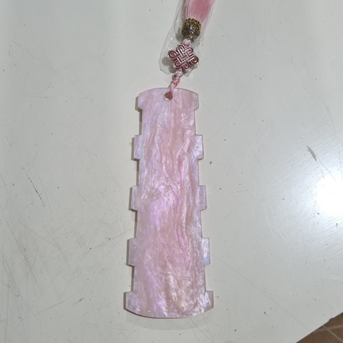 

Tempat kuku guzheng / holder kuku guzheng Motif Abstrak - Pink glitter