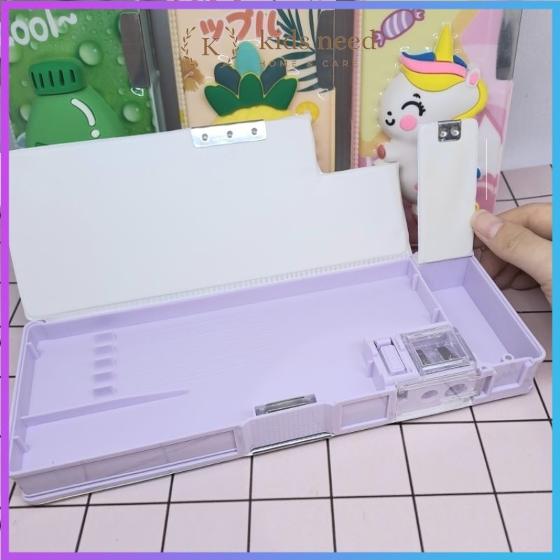 

ATH Kotak Pensil Case Magnet Boneka 3D Squishy Pensil Box 2 Sisi Food Karakter Lucu Aesthetic