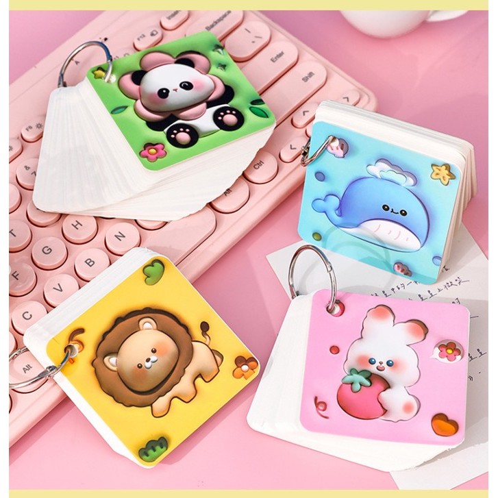 

[LOGU] Mini NoteBook dengan Ring, 80 Sheets Memo Note Ring, Notebook Ring isi 80 Lembar